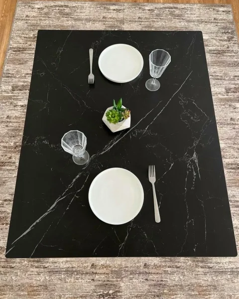 Стол керамический Граф 1000х800 черный Стол керамический Граф 1000х800 черный