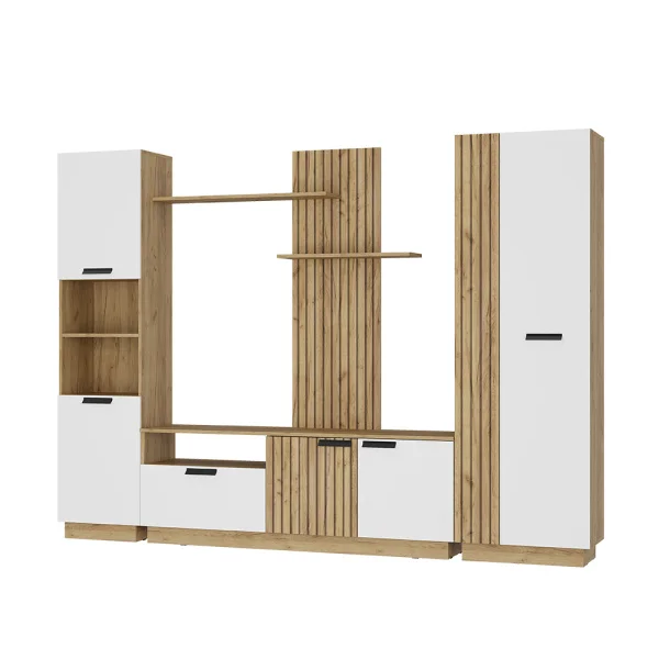 Гостиная Мишель тип 2 ГС-01 крафт/белый