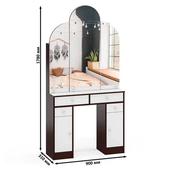 Трельяж венге/белый