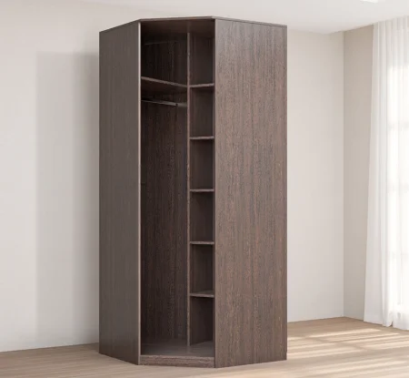 Шкаф угловой Кэт-4 венге/caiman темный