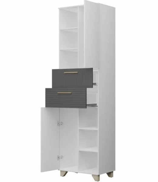 Пенал Копенгаген белый/серый графит