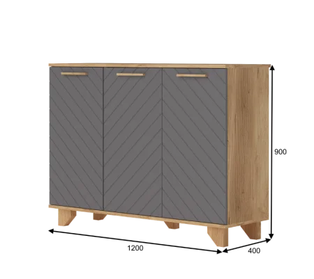 Комод Ньерд 1200 дуб вотан/черника