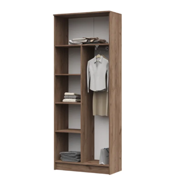 Шкаф Машенька ШК-204 дуб крафт табачный/серый графит