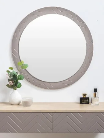 Зеркало круглое Амьен 17.10 веллюто капучино