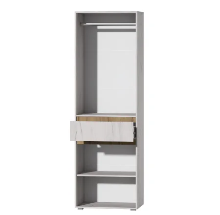 Шкаф 700 Лиана дуб крафт белый/дуб крафт золотой