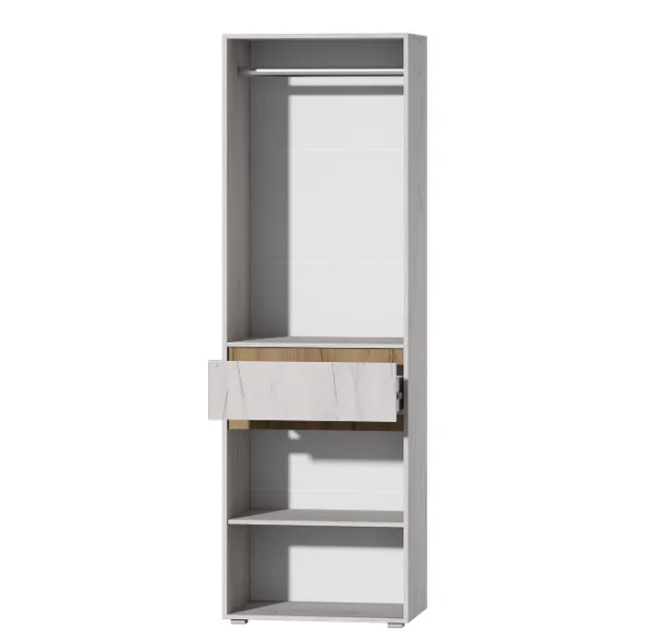 Шкаф 700 Лиана дуб крафт белый/дуб крафт золотой