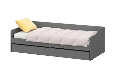 Кровать КР-2 графит серый
