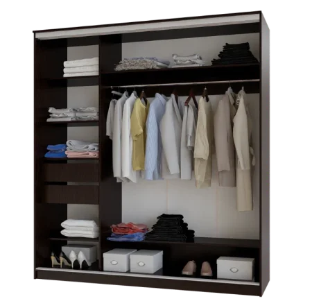 Шкаф-купе Альянс 2,0 дуб крафт/графит