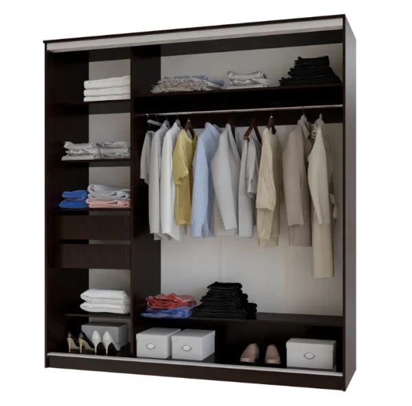 Шкаф-купе Альянс 2,0 дуб крафт/графит