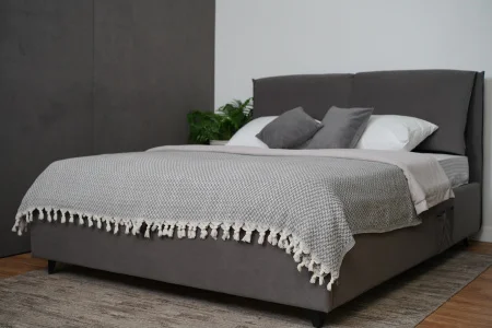 Кровать Венеция 1,6 с подъемным механизмом, графит софт