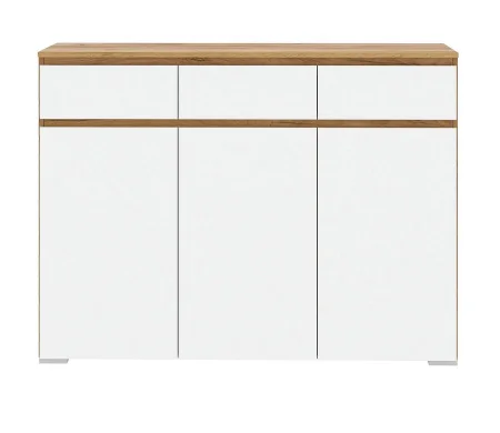 Комод Гретта 3С3Я дуб крафт золотой/белый