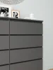 Комод Мори МК 1200.10 графит (10 ящиков)