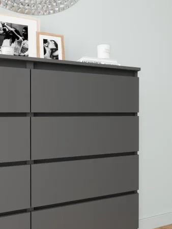 Комод Мори МК 1200.10 графит (10 ящиков)