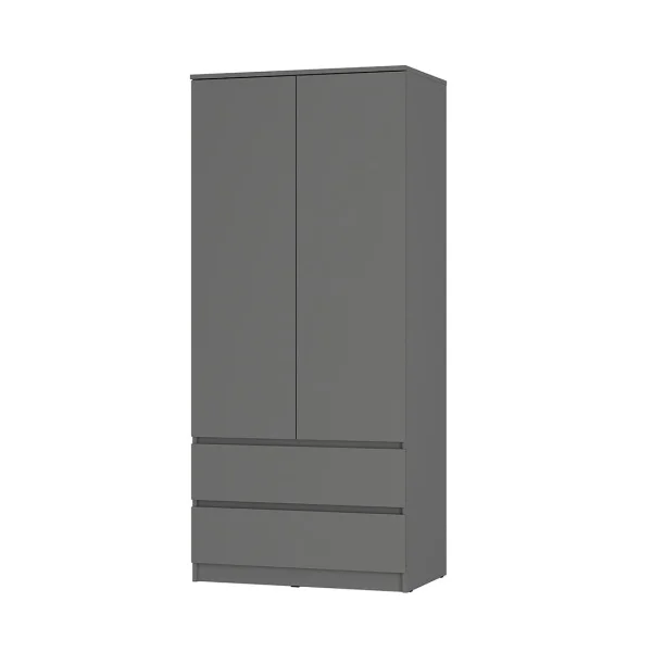 Шкаф 2-х створчатый Симпл ШК-03 графит