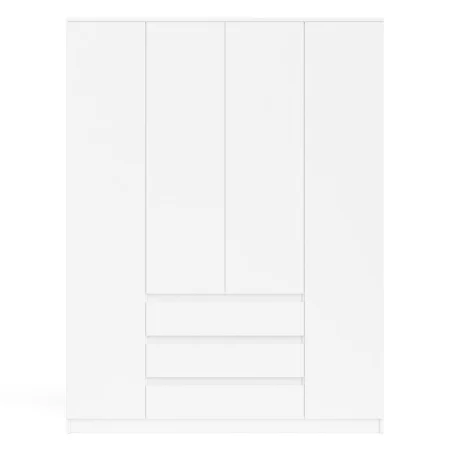 Шкаф с тремя ящиками и четырьмя дверками МШ 1600.1 белый