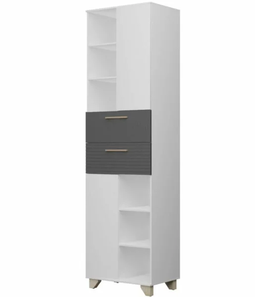 Пенал Копенгаген белый/серый графит