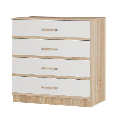Комод Сакура дуб сонома/белый