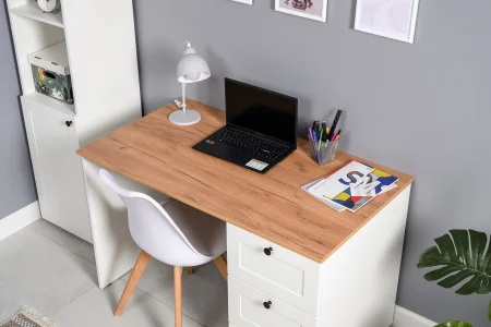 Стеллаж Остин 16.427 серый графит/дуб крафт золотой