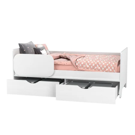 Кровать с ящиками Уна 11.22 белый (поры дерева)