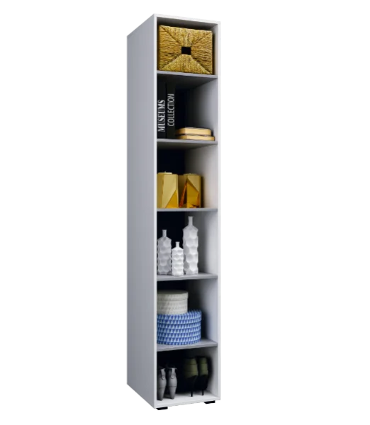 Пенал Нэнси NEW белый/белый глянец