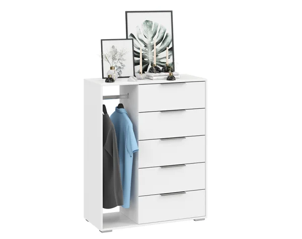 Комод комбинированный Нуар тип 1 белый ясень