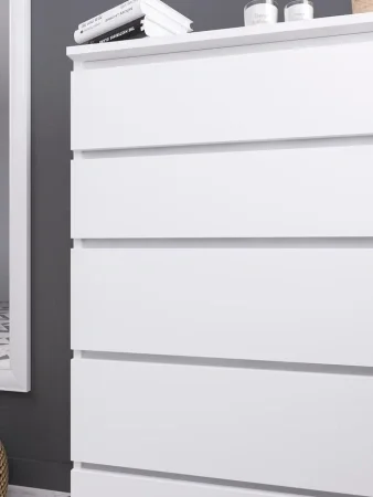 Комод высокий Мори МК 700.5 белый