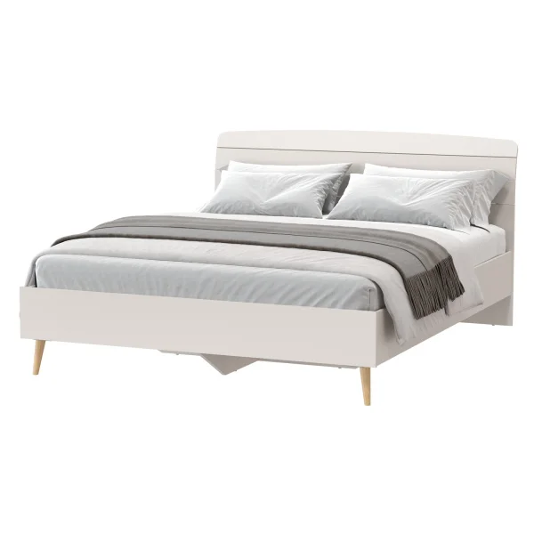 Кровать Афина 1600 кашемир серый