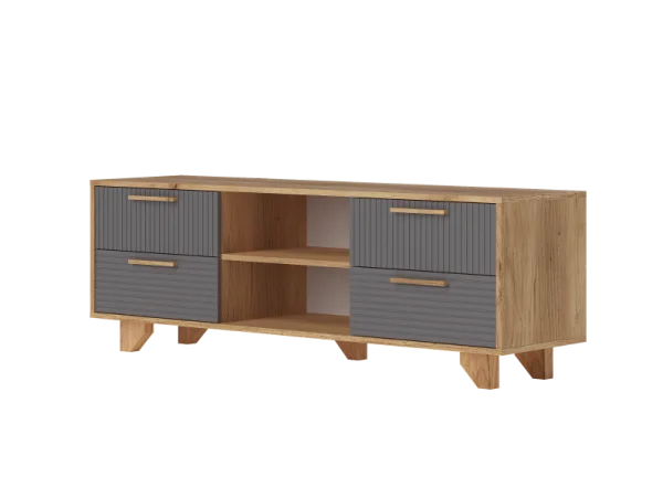 Тумба ТВ Ньерд 1500.4 дуб вотан/черника