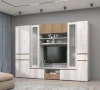 Модульная гостиная Лиана дуб крафт белый/дуб крафт золотой