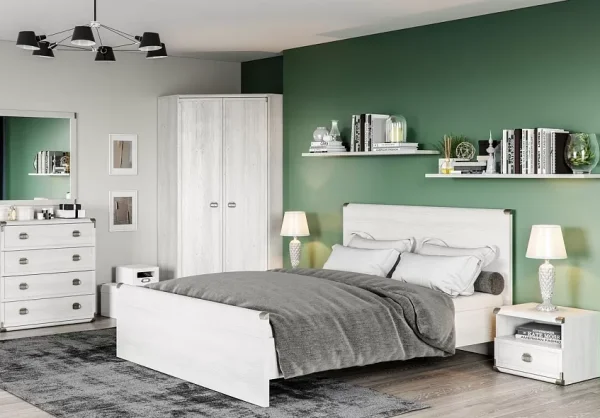 Кровать Индиана JLOZ/160x200 сосна каньон