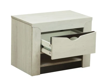 Тумба прикроватная 33.12 Лючия бетон пайн белый