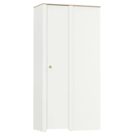 Шкаф угловой Джастин 13.229 белый шагрень/дуб белый