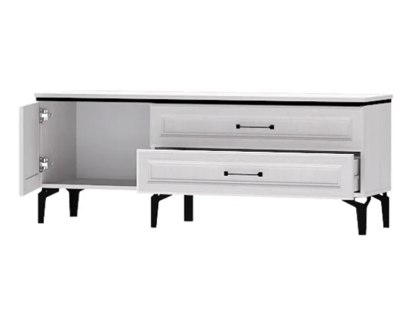 Тумба под телевизор Шарм Т-2 ясень анкор светлый/рамка