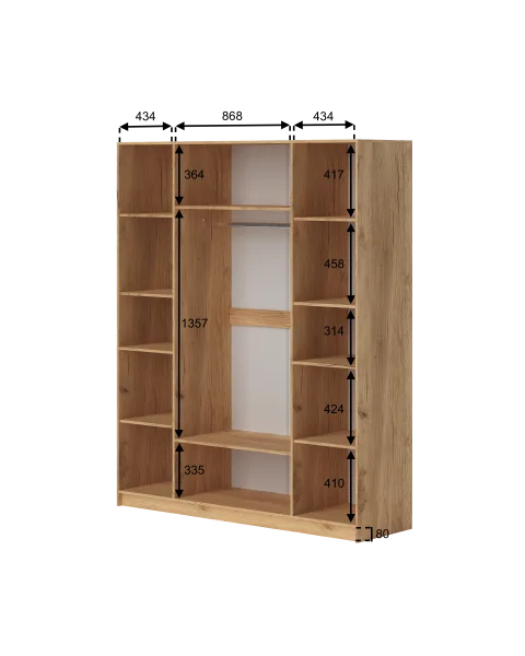 Шкаф Ньерд 1800 дуб вотан/черника