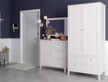 Шкаф Ева (Хельга) SZF2D2S/90 белый