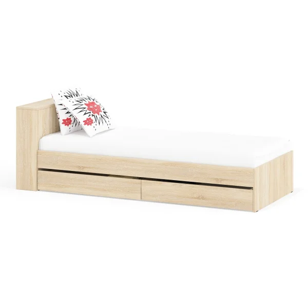 Кровать с ящиками Ксения дуб сонома