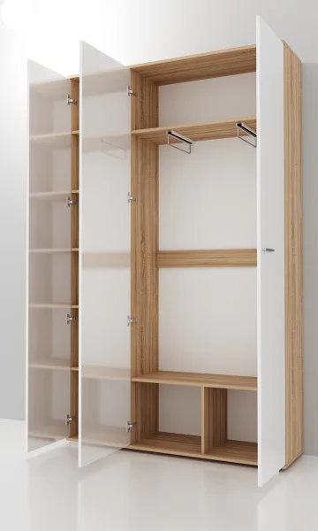 Прихожая Италия дуб сонома/белый глянец