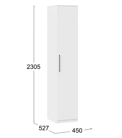 Шкаф для белья Агата белый