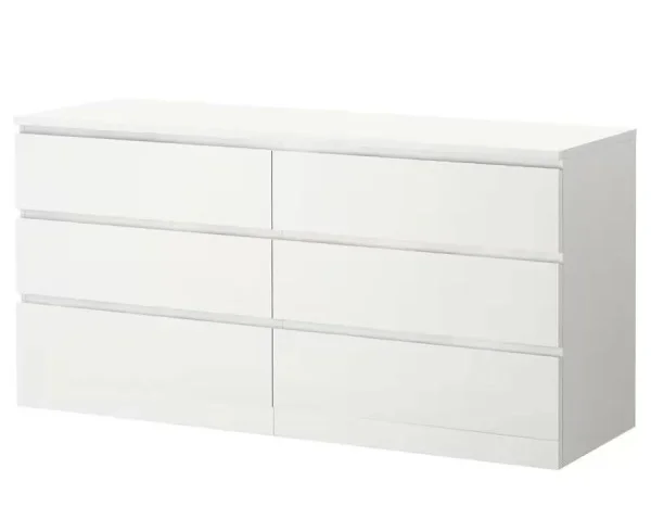 Комод шесть ящиков Варма 6Д белый