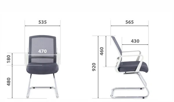Кресло Дэли СН-503 Н/п хром
