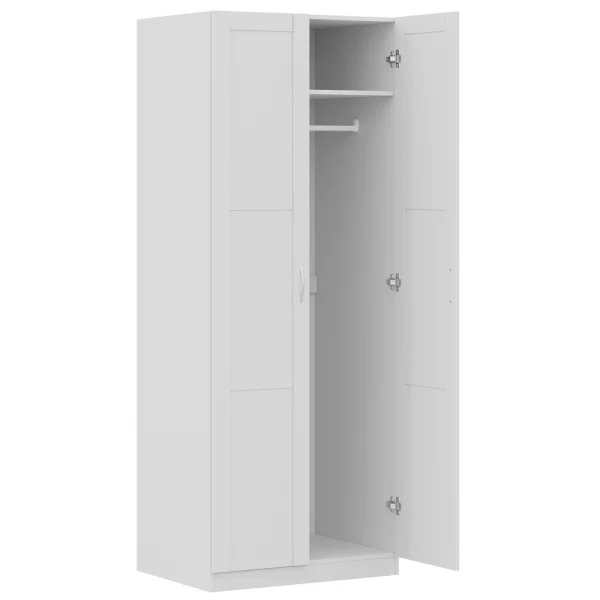 Шкаф Пегас 2 двери сборные белый