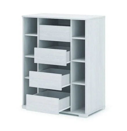 Комод Сальма КМ 022 анкор/белый глянец