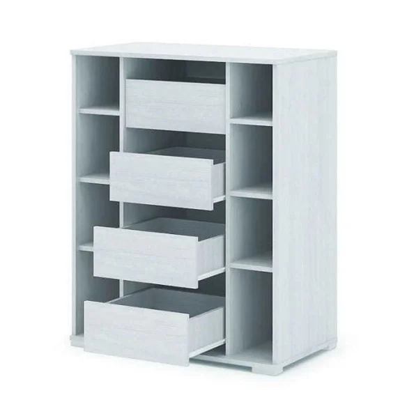 Комод Сальма КМ 022 анкор/белый глянец