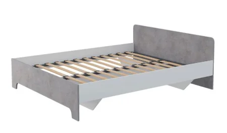 Кровать Victor (Виктор) белый/бетон