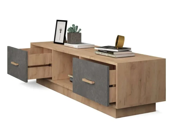 Тумба Эго Т-3 (ПД) дуб крафт золотой/камень темный Тумба Эго Т-3 (ПД) дуб крафт золотой/камень темный