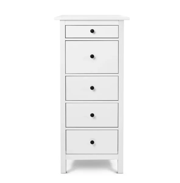 Комод 5 ящиков Кымор белый