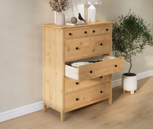 Комод 6 ящиков Кымор светло-коричневый