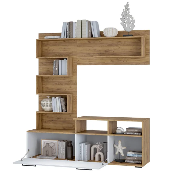 Гостиная Евро крафт/белый