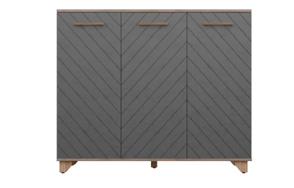 Комод Стокгольм дуб самдал/серый графит