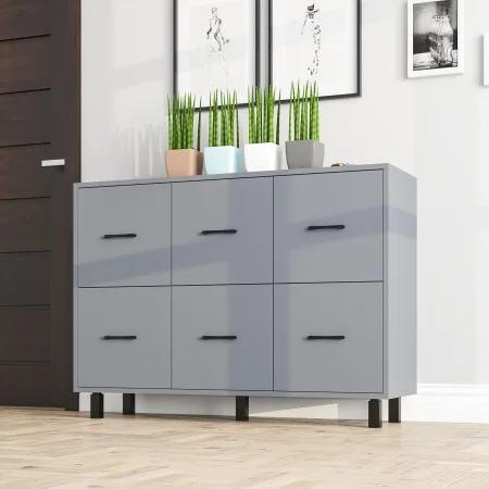 Комод 6 ящиков 127-1204 графит
